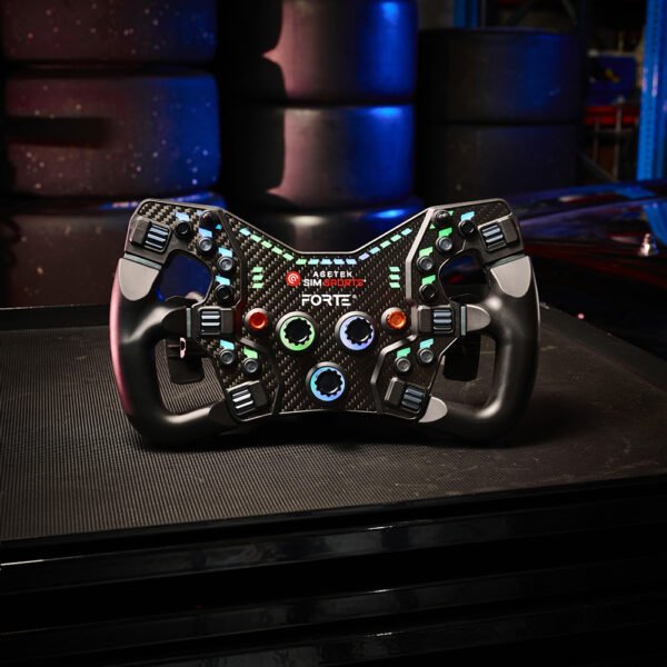 Asetek Forte® Formula nööbikarp (must, alumiiniumnupud)