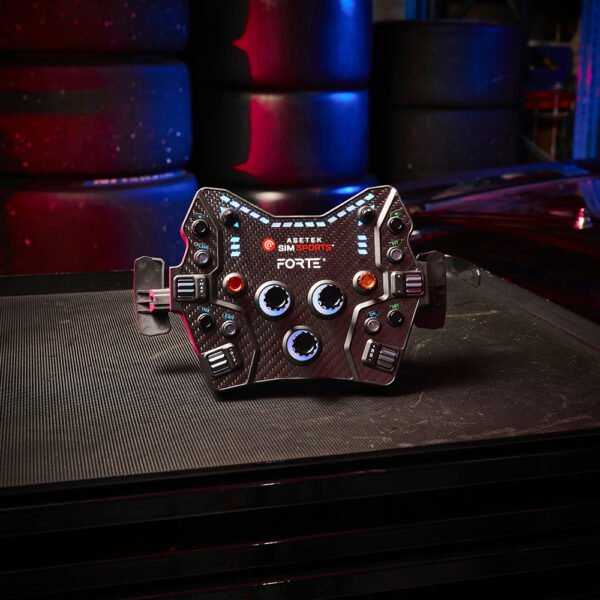 Asetek Forte® GT nööbikarp (must, alumiiniumnupud)