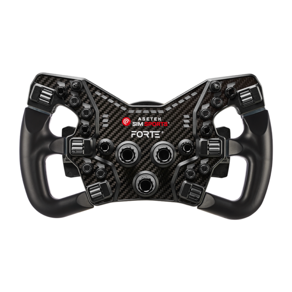 Asetek Forte® Formula nööbikarp (must, alumiiniumnupud)