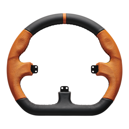 Asetek suletud D oranž nahkvelg