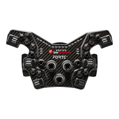 Asetek Forte® Formula nööbikarp (must, alumiiniumnupud)