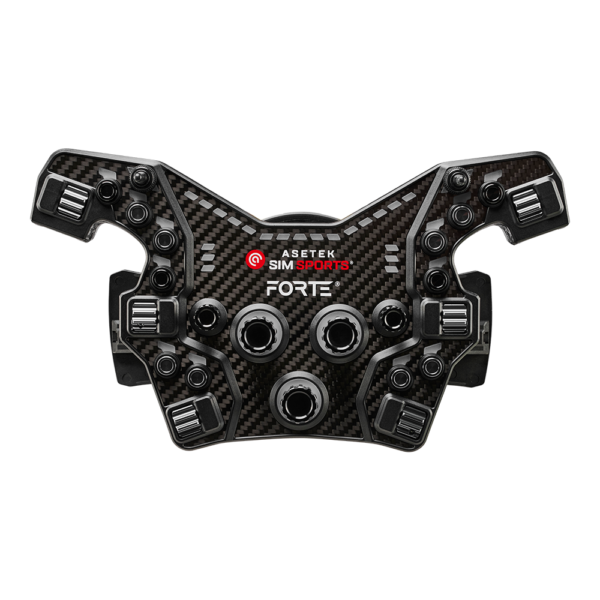 Asetek Forte® Formula nööbikarp (must, alumiiniumnupud)