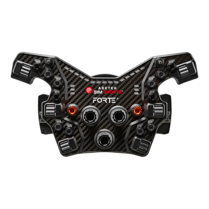 Asetek Forte® Formula nööbikarp (must, alumiiniumnupud)