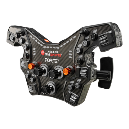 Asetek Forte® Formula nööbikarp (must, alumiiniumnupud)