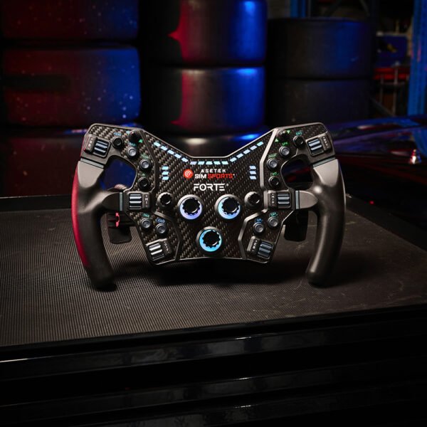 Asetek Forte® Formula nööbikarp (must, alumiiniumnupud)