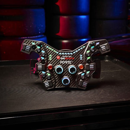 Asetek Forte® Formula nööbikarp (must, alumiiniumnupud)