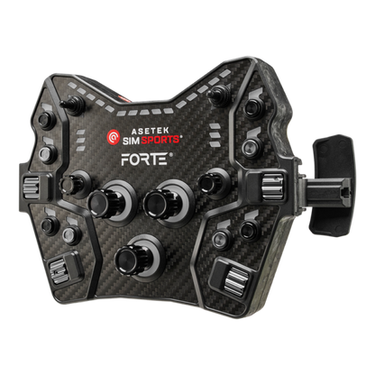 Asetek Forte® GT nööbikarp (must, alumiiniumnupud)