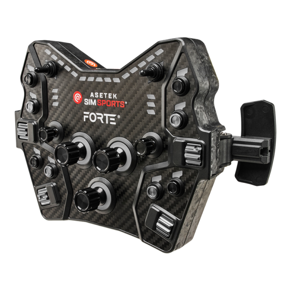 Asetek Forte® GT nööbikarp (must, alumiiniumnupud)