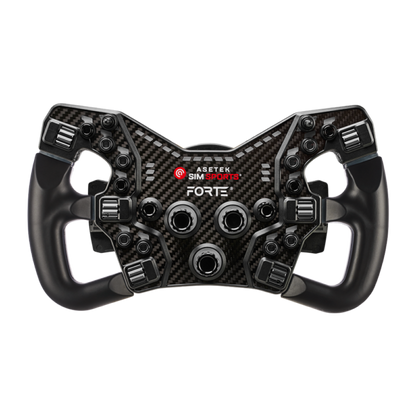 Asetek Forte® Formula nööbikarp (must, alumiiniumnupud)