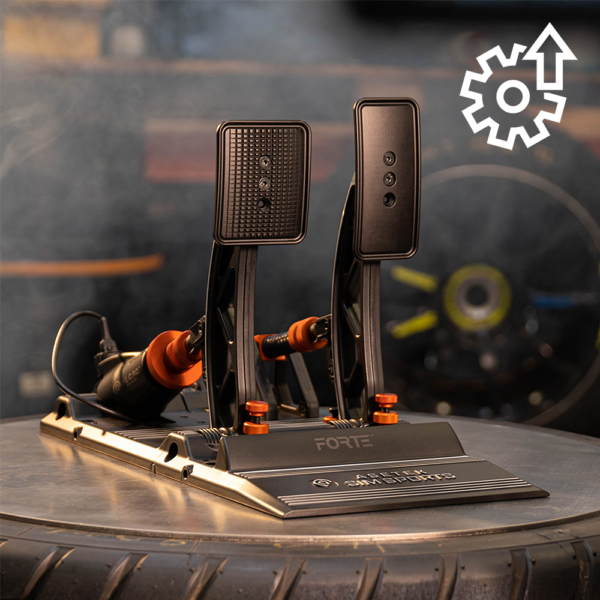 Asetek Forte® Sim Racing piduri- ja gaasipedaalid
