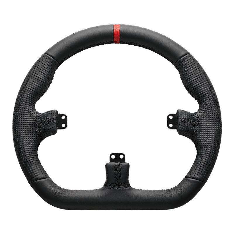 Asetek Closed D Black Leather Rim - Image 2